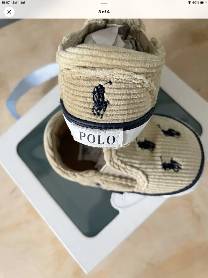 Zapatos Polo Ralph Lauren para niños pequeños Reino Unido 0,5 10,5 cm  Foto 3 de 4