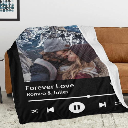 Gifts for Girlfriend Boyfriend Custom Photo Blanket for Couples Gifts, Personali - Picture 2 of 12
