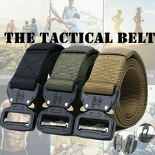 Men Tactical Buckle Belt Military Nylon Training Strap Rescue Rigger 49 Inch
