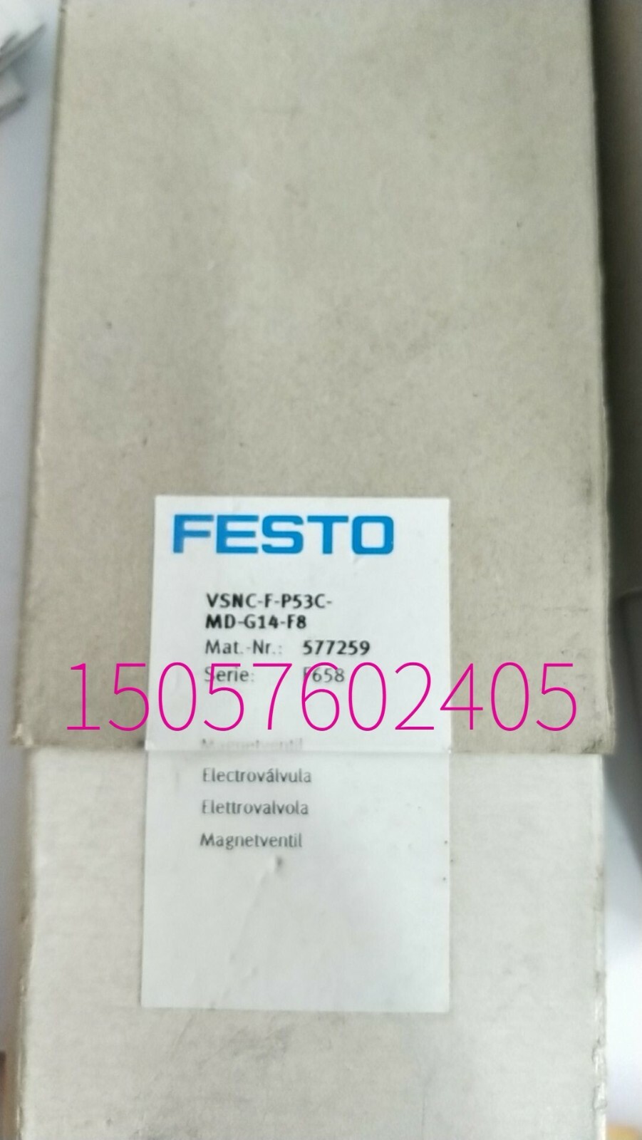 1PC New Festo VUVS/VACS/MSSD-E-12 15204667 Solenoid Valve Expedited Shipping
