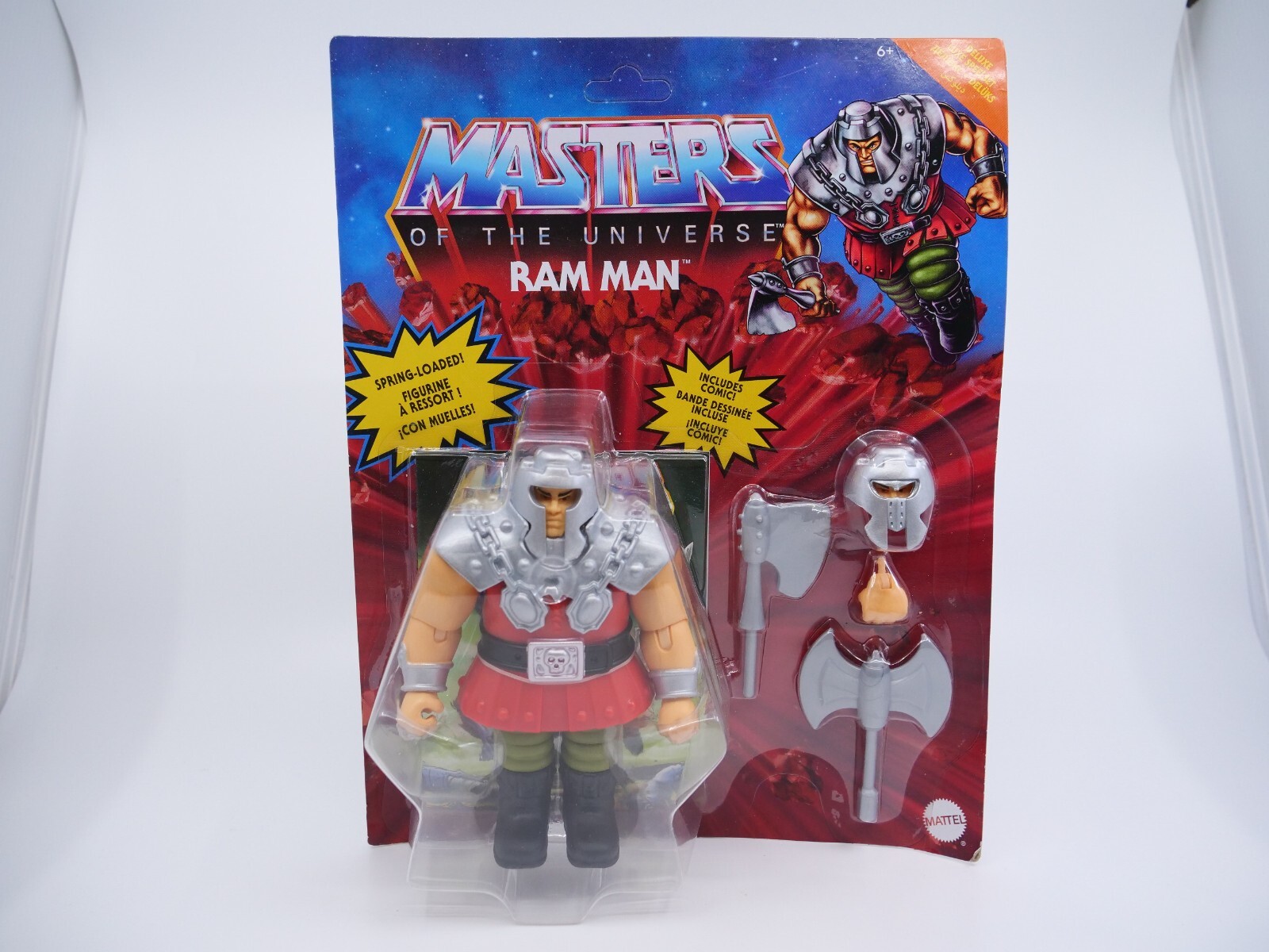 Ram Man MOTU Mattel 2020 avec hache de combat : jouet articulé pour des duels épiques