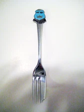 Pickle Olive Fork STOWMARKET England 3-Tined Cocktail Stainless Chromium Plate