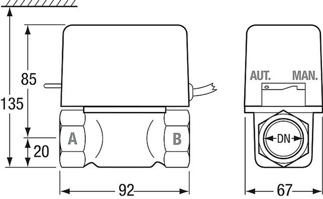 Danfoss 2-wegeventil VG DN 20 Fernwarme Heizungsventil Regelventil ...