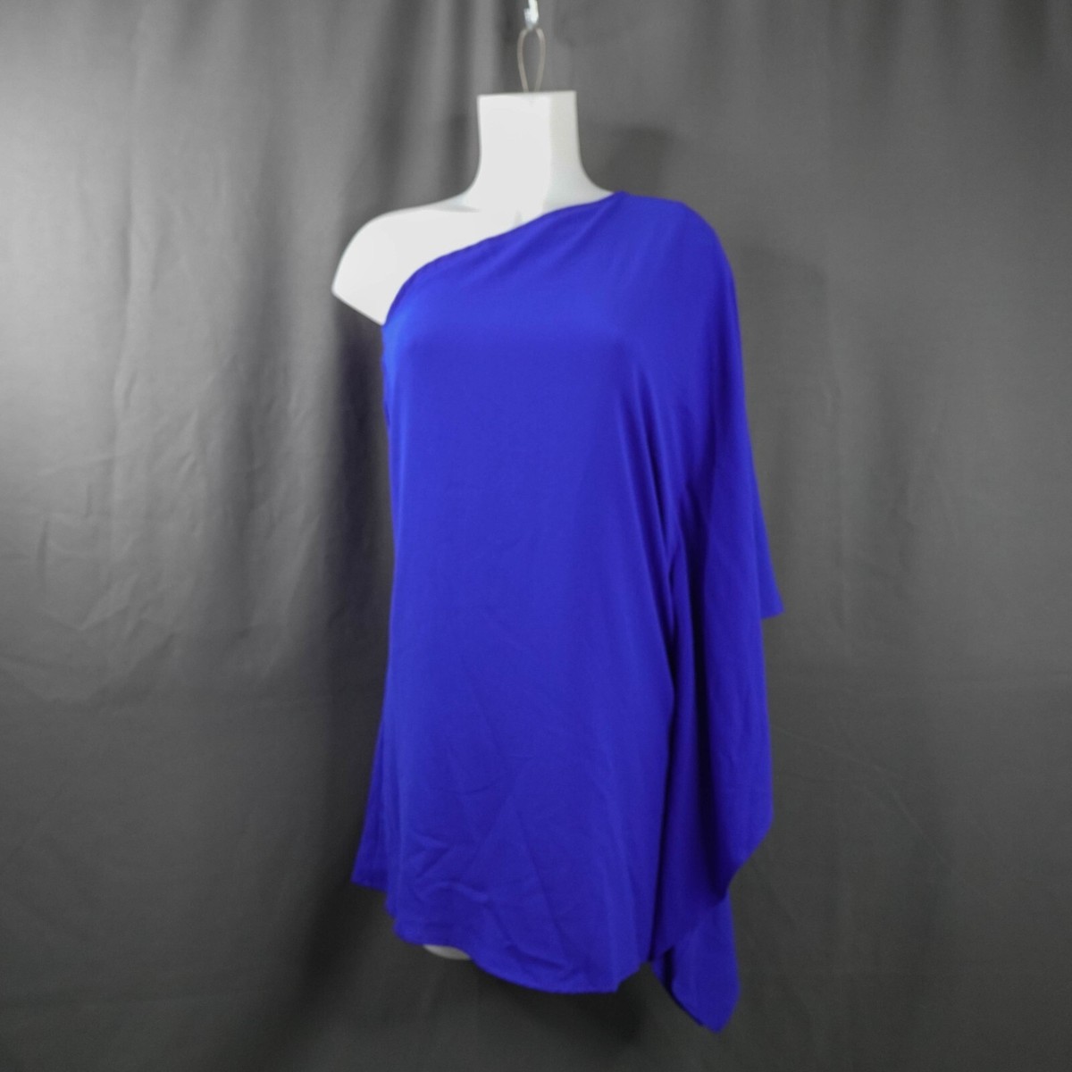 blue dress for baby girl Modern Day Glam One Shoulder Asymmetrical Maxi Dress – VICI main image 0
