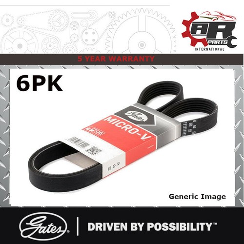 GATES 6pk 1148 6pk1148 Micro V Ribbed Fan - Auxiliary - Alternator - Drive Belt - 第 1/1 張圖片