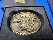 NRA Golden Eagles National Rifle Association Patriot Commemorative Belt Buckle