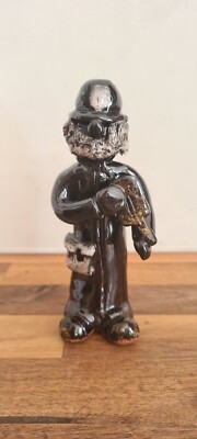  VINTAGE CARLISLE KUNSTKERAMIK PERSONEN FIGUR MIT GEIGE GEIGE 