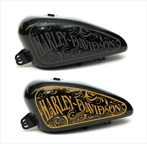 Adesivi Stiker Harley Davidson per serbatoio moto custom Biker Arabesco |  eBay