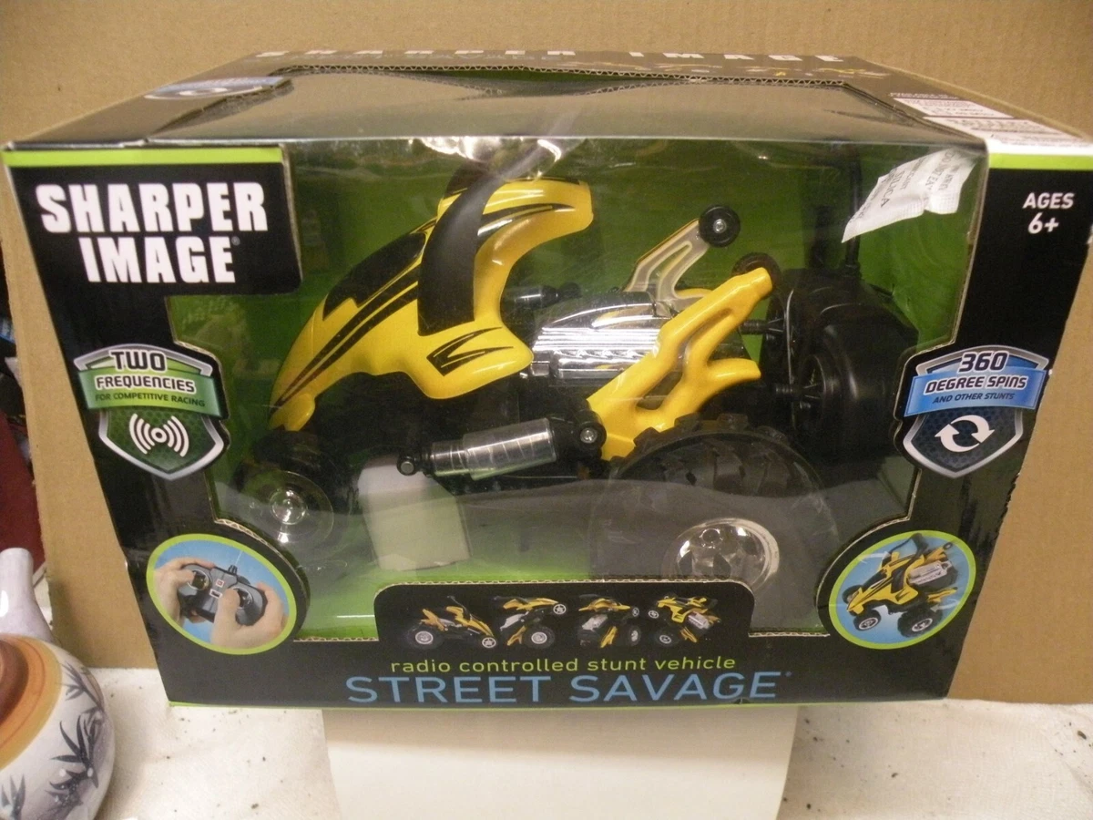 SHARPER IMAGE STREET SAVAGE REMOTE CONTROL STUNT VEHICLE NIB