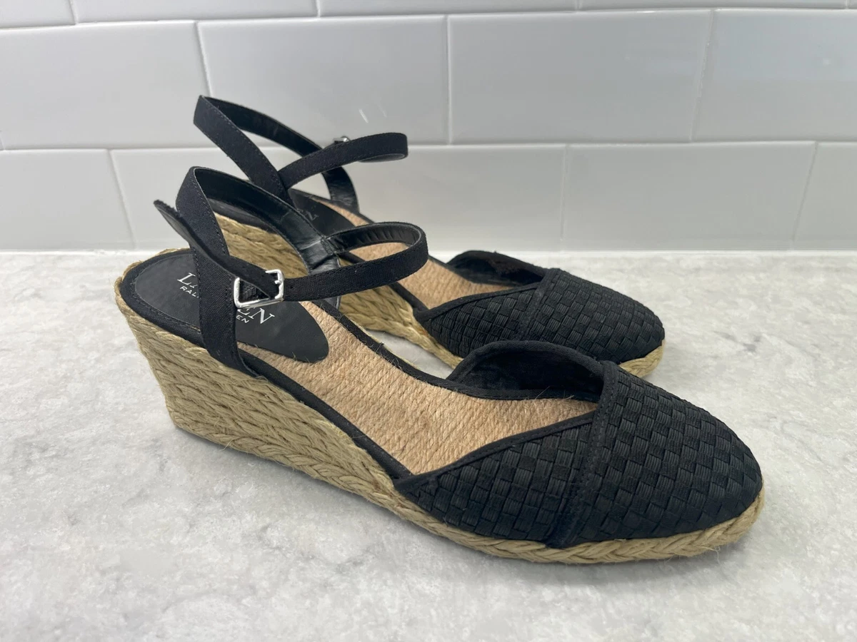 Ralph lauren wedge best sale heels