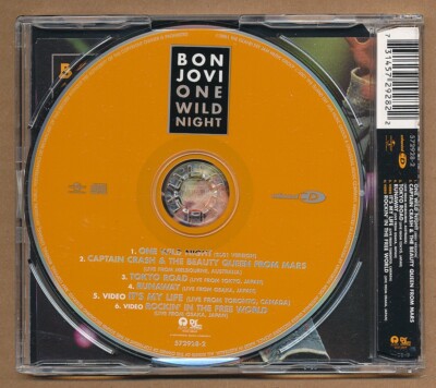 Bon Jovi - One Wild Night Australian Exclusive RARE import CD