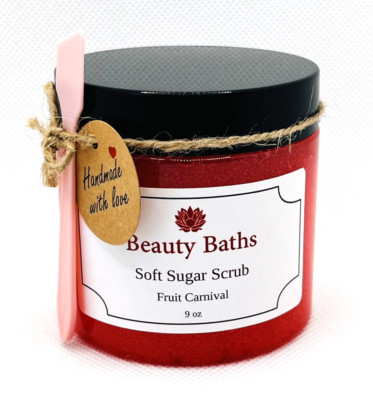 Fruit Carnival Creamy Soft Sugar Scrub Exfoliating Body Scrub Handmade Spa Gift