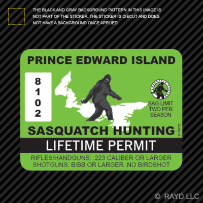 Sasquatch Vinyl Sticker Sasquatch Decal Colorado Sasquatch Hunting Permit Sticker Die Cut... Bigfoot Hunting Gear