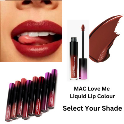 NIB MAC Love Me Liquid Lipcolour  gloss your choice 0.1oz/3.1ml full Authentic