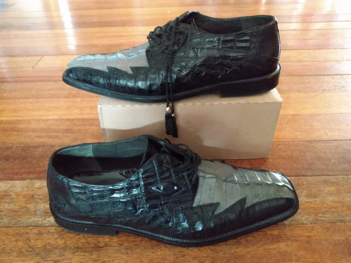 Romano Genuine Crocodile Leather Dress Shoe: Eyes: Handmade: Men&