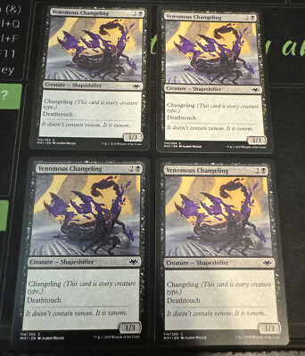 Venomous Changeling X4 Modern Horizons Magic the Gathering MTG | eBay