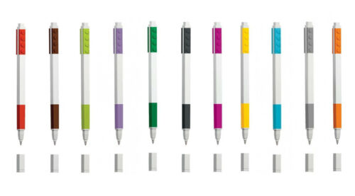 LEGO - Gel Pens Set (11 Colors) Ballpoint Pencils Stationery Legeostein - Picture 1 of 1