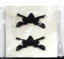 US Army Officer Armor Branch Subdued Metal Insignia Badge Collar Pair