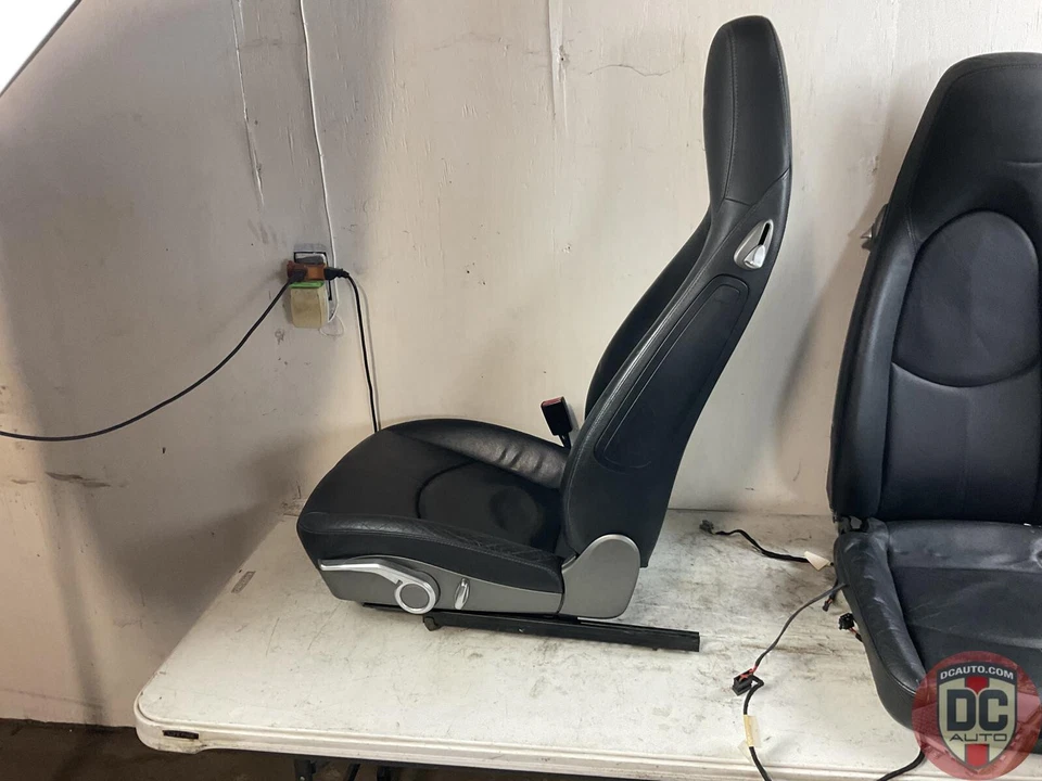 Porsche 911 997 Boxster Cayman 2007 conductor/asiento izquierdo negro 101644 Foto 3 de 4