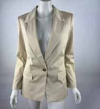 J Crew Willa Blazer Women 6  198 Stretch Cotton One Button Lined Jacket BG120