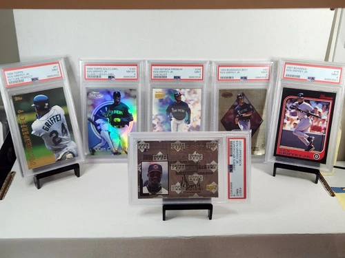 (12) Card lot, Ken Griffey Jr. PSA 9, Topps, Upper Deck, Bowman, Skybox Mariners