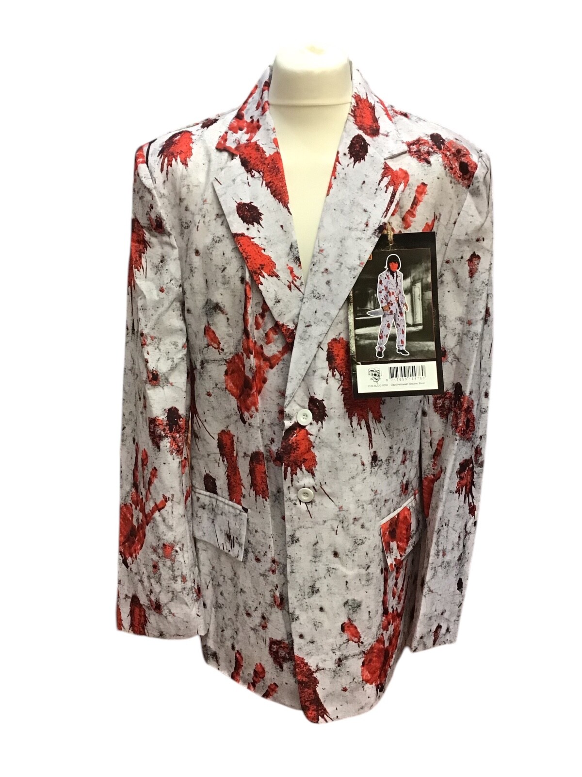 Traje Sangriento Para Hombres Halloween Oficina Fiesta Disfraz Horror Conjunto SM - XL