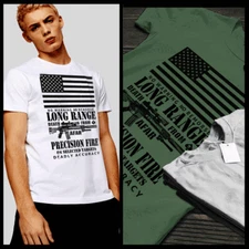 Sniper quote T-shirt Army Marksman Sharpshooter Expert Rifleman long range death