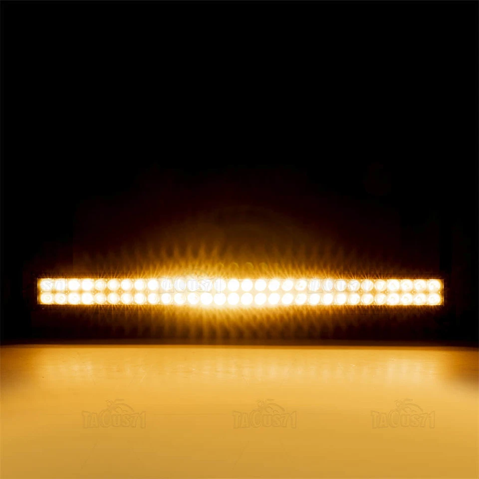 Kit de montaje de parachoques barra de luz estroboscópica ámbar/blanco 32"" para Toyota 4Runner 03-09 Foto 3 de 4