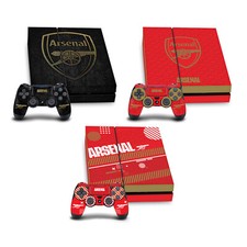 OFFICIAL ARSENAL FC LOGOS VINYL SKIN DECAL FOR SONY PS4 CONSOLE  CONTROLLER
