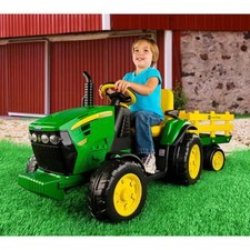 12-volt Tractor Ride-on New Multi- Colored John Deere Ground Force By Peg Perego