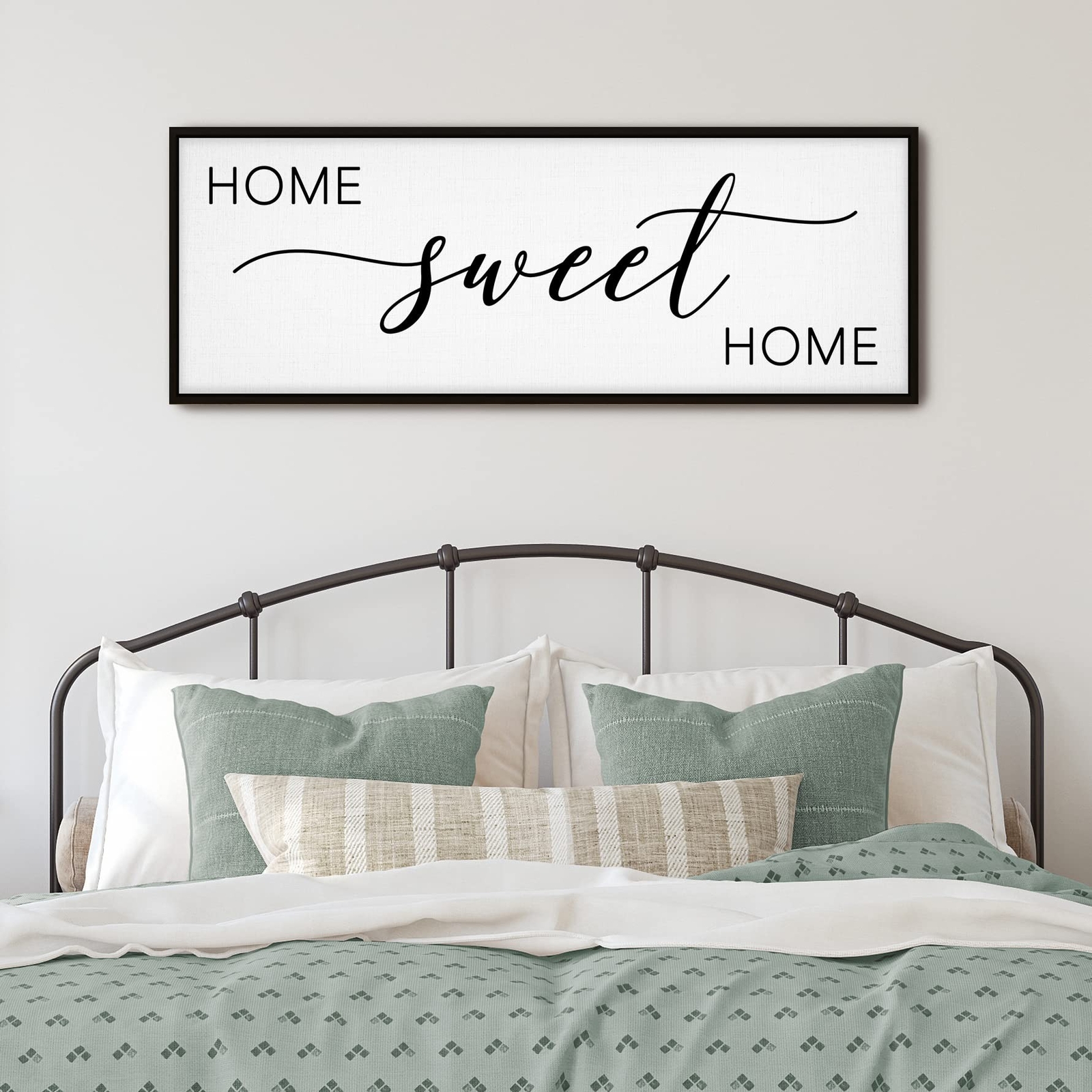 Home Sweet Home Sign Wall Decor - 42”X15” Home Sweet Home Signs Fram