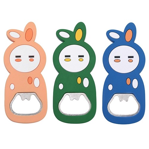 Modern Bottle Opener Bunny Refrigerator Mounted with PVC
