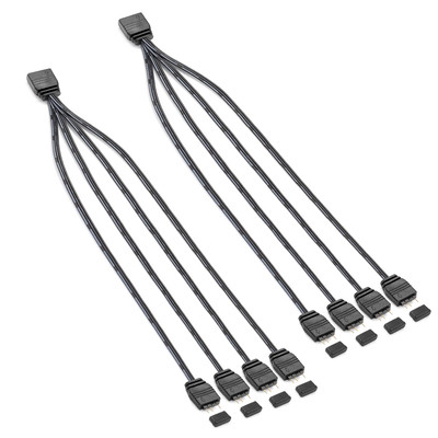 ARGB Splitter Extension Cable 3 Pin Addressable RGB Splitter 1 to 4 for Expand C