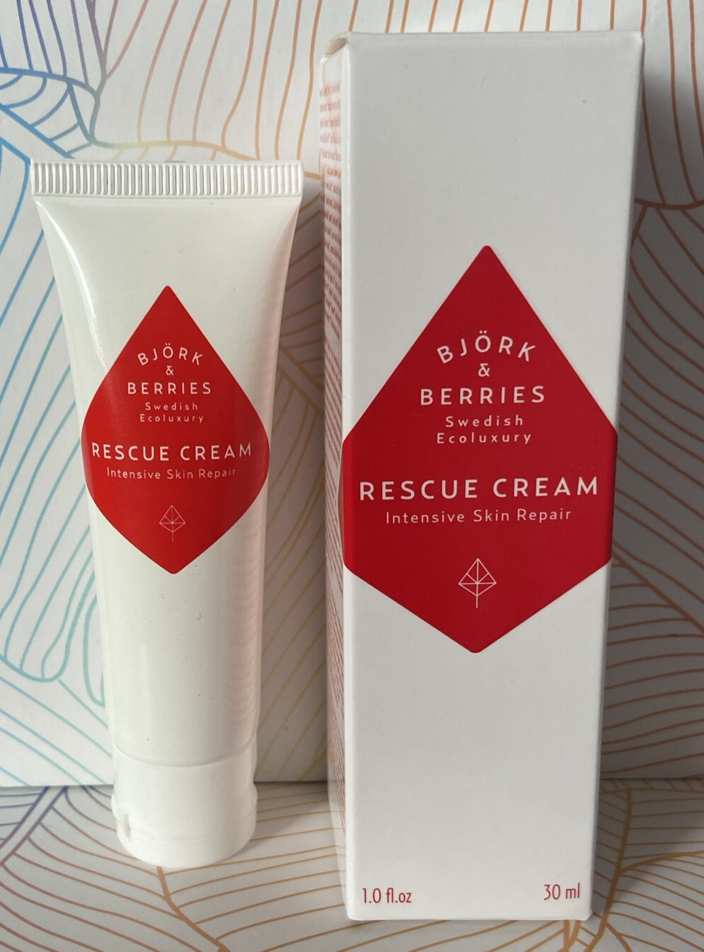 Björk & Berries Rescue Cream Intensive Skin Repair 30ml Brand New In Box