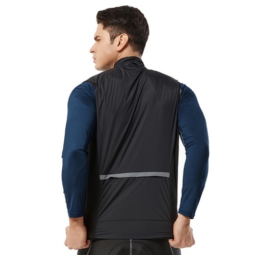Men Cycling Clothes Windproof Vest MTB Bike Sleeveless Zipper Waistcoat Tank Top - Picture 12 of 17