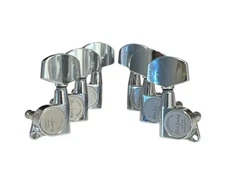 DerJung Professional Guitar Machine Head, Chrome 3R+3L.