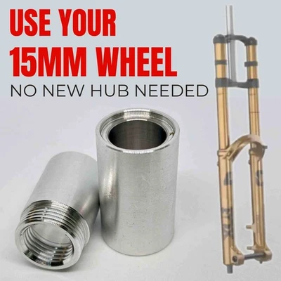Fox 40 20x110 to 15x110 Fork Adapter RAW | BASIC KIT | Excl. Axle - Bild 1 von 4