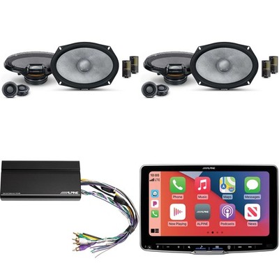 Alpine ILX-F509 9'' Multimedia Touchscreen Receiver with (2) 6x9'' Comp Bundle