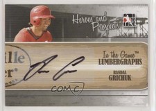 2011 ITG Heroes and Prospects Lumbergraphs /100 Randal Grichuk #L-RC Auto x5u