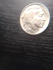 1935 BUFFALO NICKEL ERROR STUCK THROUGH GREAS #2