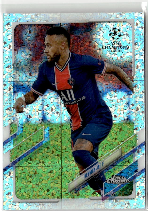 2020-21 Topps Chrome UEFA Champions League #16 Neymar Jr Speckle Refractor