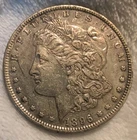1896-P Morgan Silver Dollar VF .900 Silver Has A Gold Tone