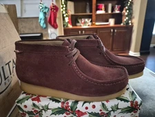 Clarks Originals Wallabee Men's Burgundy Combi 26174512