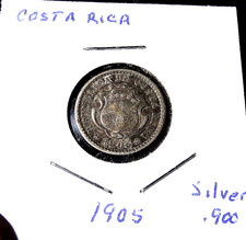 1905 Costa Rica 10 Centimos World Costa Rica coin