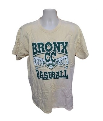 2014 Bronx Community College Baseball Adult Large Cream TShirt