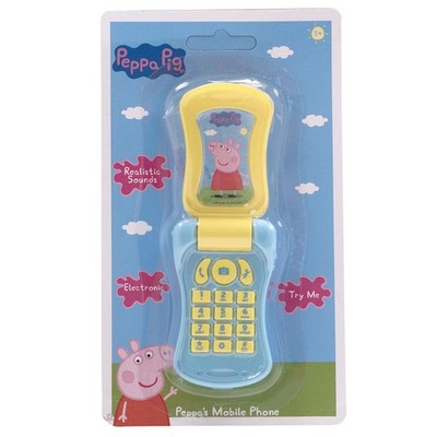 NEU Peppa Pig elektronisches Klapphandy mit Sounds