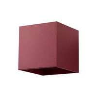 Wandleuchte Aluminium Burgund Up Down Indirekt G9 T:12 Cm Wandlampe Schlafzimmer