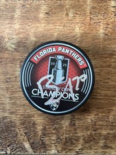 Jesper Boqvist Signed 2025 Stanley Cup Champions Puck JSA Coa Panthers