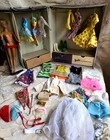 HUGE VTG 1960'S BARBIE DOLL LOT 4 DOLLS CLOTHS ACCESSORIES AND DOUBLE SUITCASE