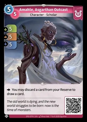 Altered Beyond The Gates Card #079-C Amahle, Asgarthan Outcast - UNSCANNED